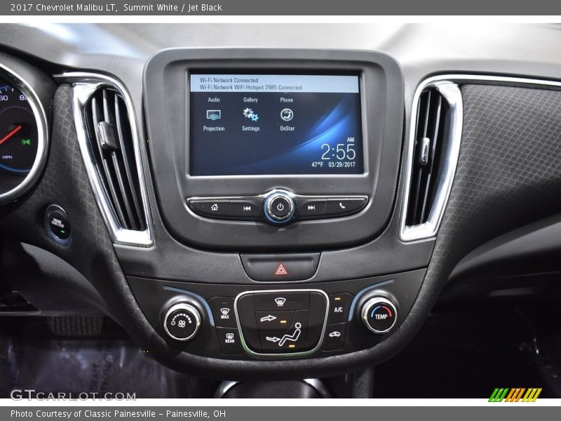 Summit White / Jet Black 2017 Chevrolet Malibu LT