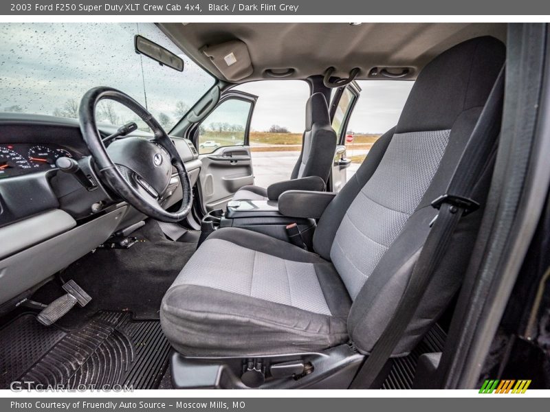 Black / Dark Flint Grey 2003 Ford F250 Super Duty XLT Crew Cab 4x4