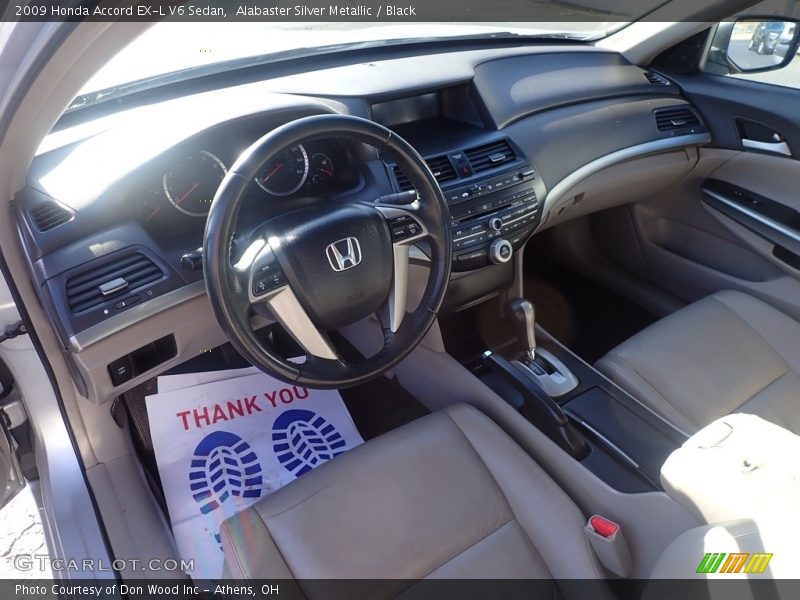 Alabaster Silver Metallic / Black 2009 Honda Accord EX-L V6 Sedan