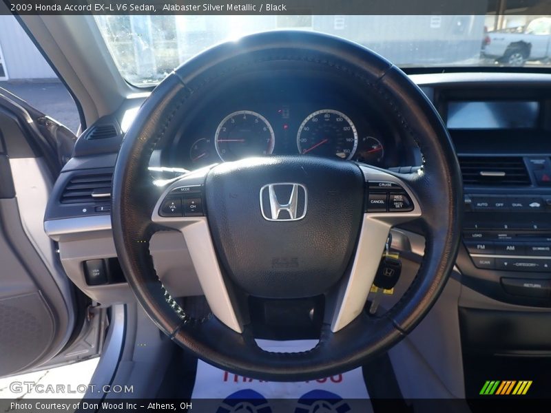 Alabaster Silver Metallic / Black 2009 Honda Accord EX-L V6 Sedan