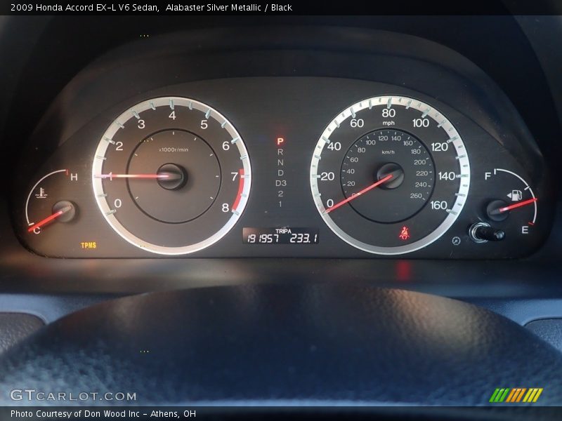 Alabaster Silver Metallic / Black 2009 Honda Accord EX-L V6 Sedan