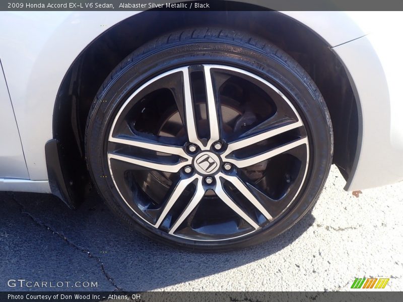 Alabaster Silver Metallic / Black 2009 Honda Accord EX-L V6 Sedan