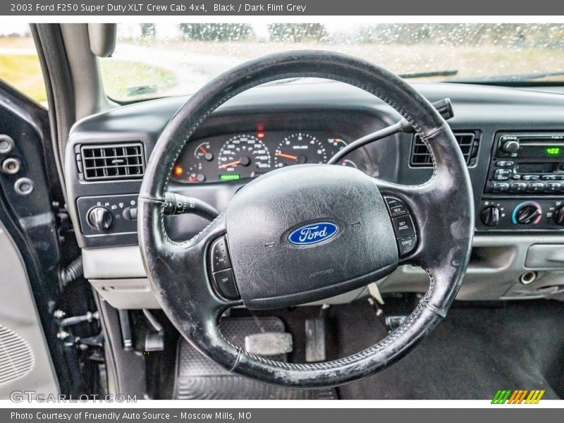 Black / Dark Flint Grey 2003 Ford F250 Super Duty XLT Crew Cab 4x4