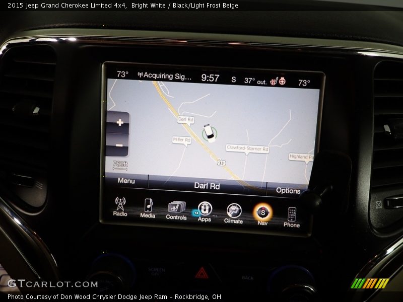Bright White / Black/Light Frost Beige 2015 Jeep Grand Cherokee Limited 4x4