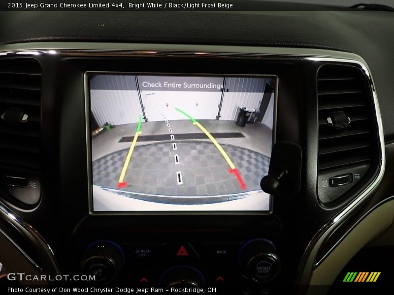 Bright White / Black/Light Frost Beige 2015 Jeep Grand Cherokee Limited 4x4
