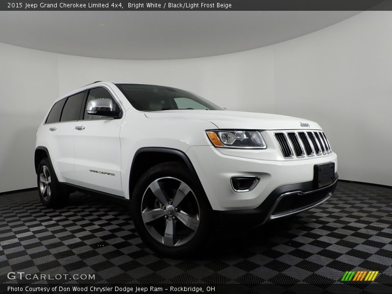 Bright White / Black/Light Frost Beige 2015 Jeep Grand Cherokee Limited 4x4