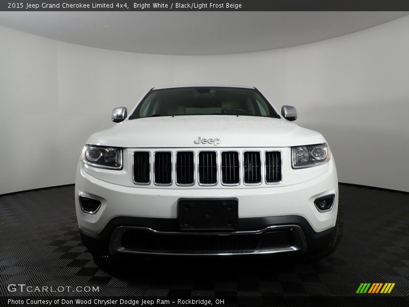 Bright White / Black/Light Frost Beige 2015 Jeep Grand Cherokee Limited 4x4