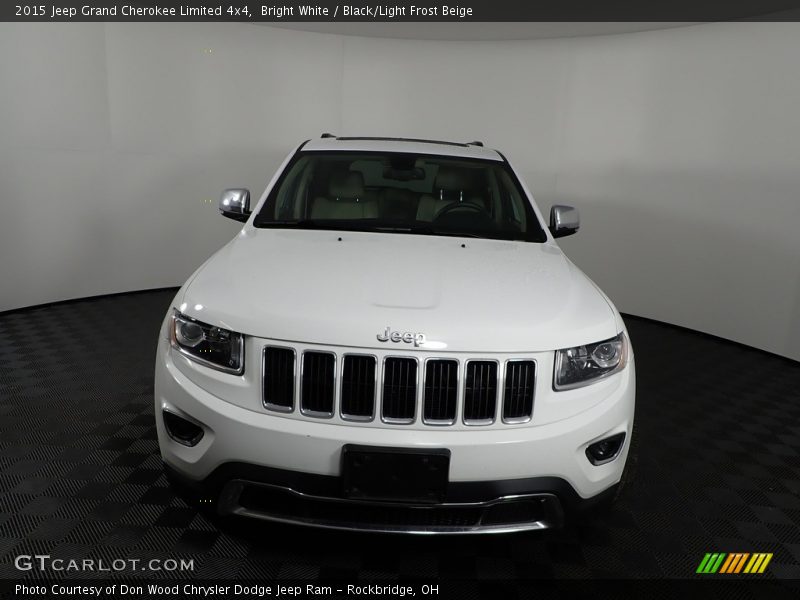 Bright White / Black/Light Frost Beige 2015 Jeep Grand Cherokee Limited 4x4