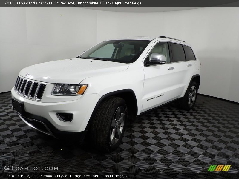 Bright White / Black/Light Frost Beige 2015 Jeep Grand Cherokee Limited 4x4