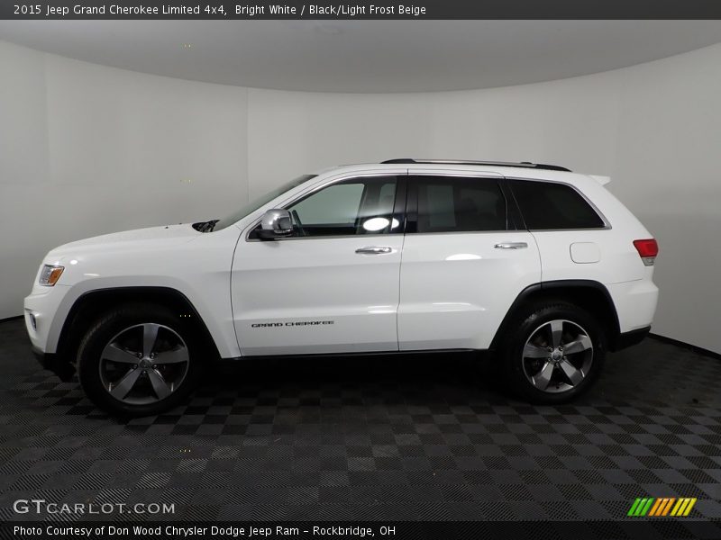 Bright White / Black/Light Frost Beige 2015 Jeep Grand Cherokee Limited 4x4