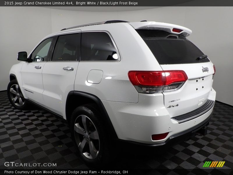 Bright White / Black/Light Frost Beige 2015 Jeep Grand Cherokee Limited 4x4