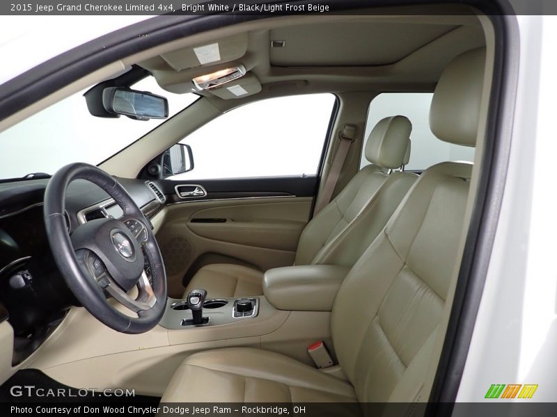 Bright White / Black/Light Frost Beige 2015 Jeep Grand Cherokee Limited 4x4