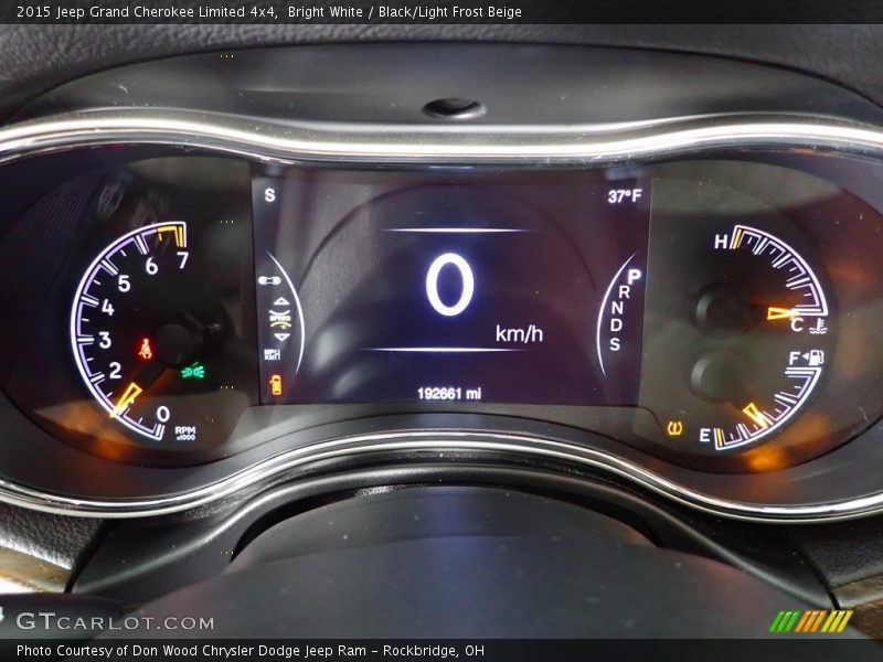 Bright White / Black/Light Frost Beige 2015 Jeep Grand Cherokee Limited 4x4