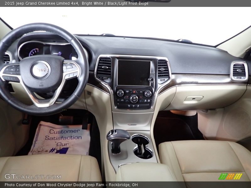 Bright White / Black/Light Frost Beige 2015 Jeep Grand Cherokee Limited 4x4