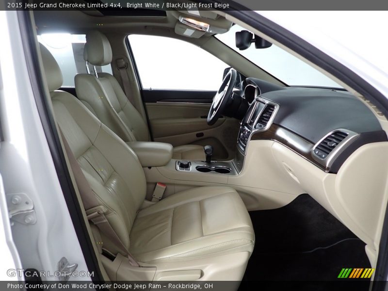 Bright White / Black/Light Frost Beige 2015 Jeep Grand Cherokee Limited 4x4