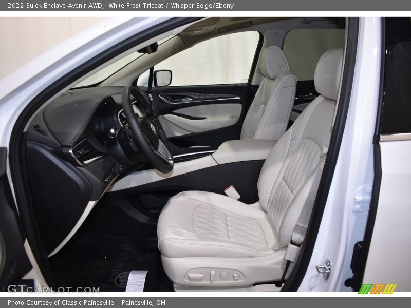 White Frost Tricoat / Whisper Beige/Ebony 2022 Buick Enclave Avenir AWD