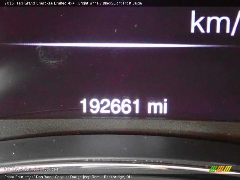 Bright White / Black/Light Frost Beige 2015 Jeep Grand Cherokee Limited 4x4