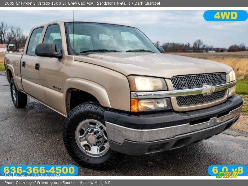 Sandstone Metallic / Dark Charcoal 2005 Chevrolet Silverado 1500 LT Crew Cab 4x4