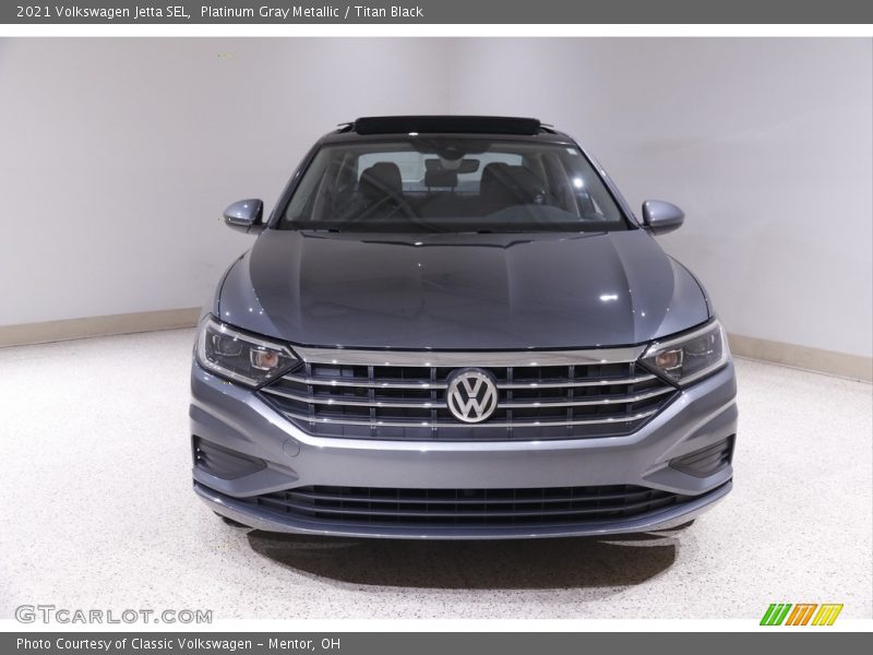 Platinum Gray Metallic / Titan Black 2021 Volkswagen Jetta SEL
