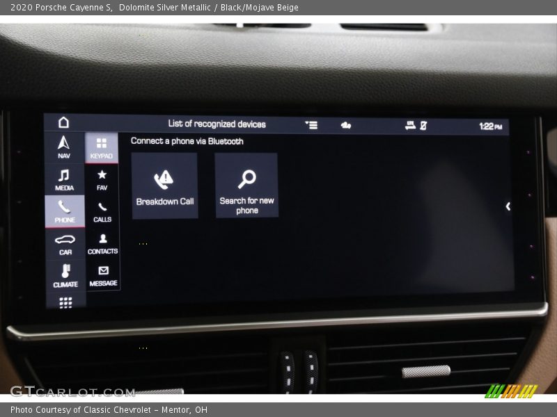 Dolomite Silver Metallic / Black/Mojave Beige 2020 Porsche Cayenne S