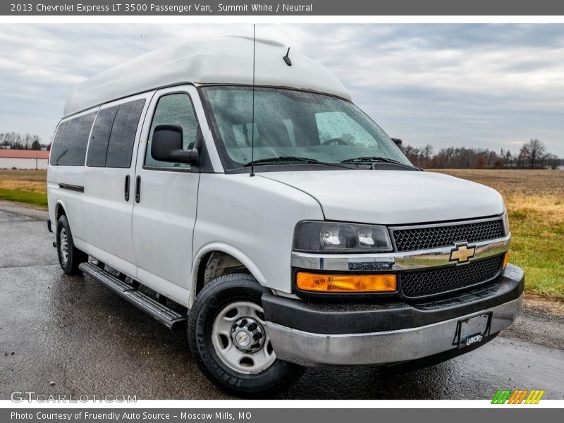 Front 3/4 View of 2013 Express LT 3500 Passenger Van