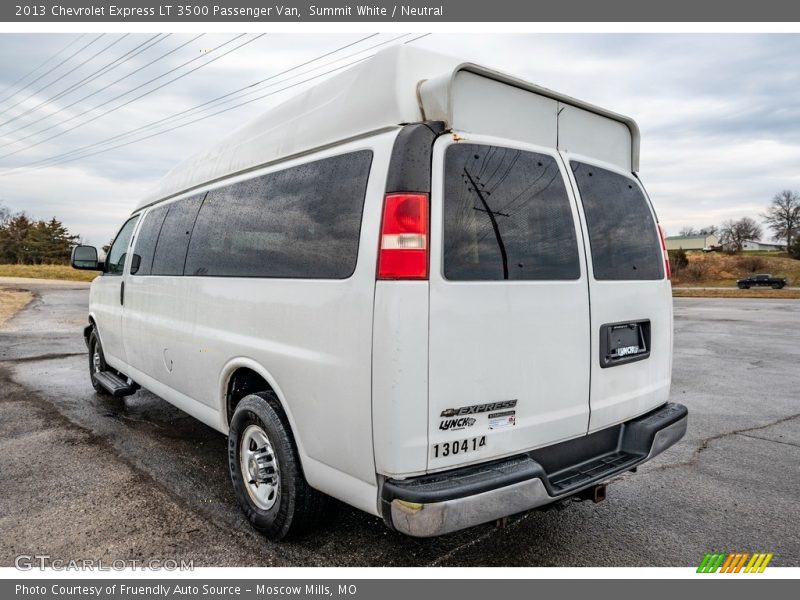 Summit White / Neutral 2013 Chevrolet Express LT 3500 Passenger Van