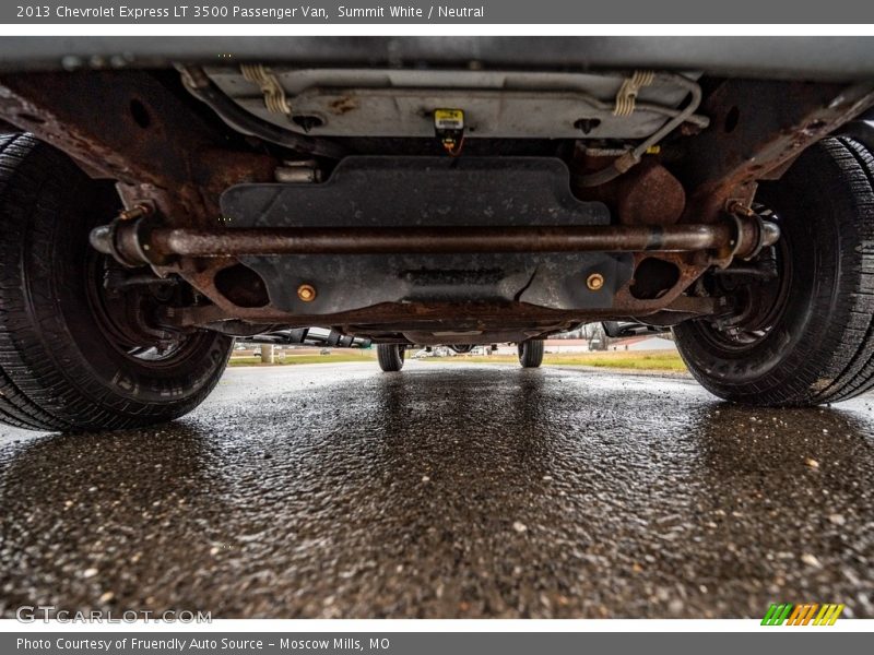 Undercarriage of 2013 Express LT 3500 Passenger Van