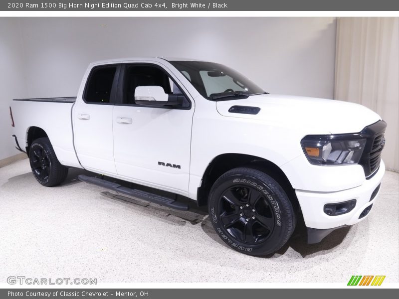 Bright White / Black 2020 Ram 1500 Big Horn Night Edition Quad Cab 4x4