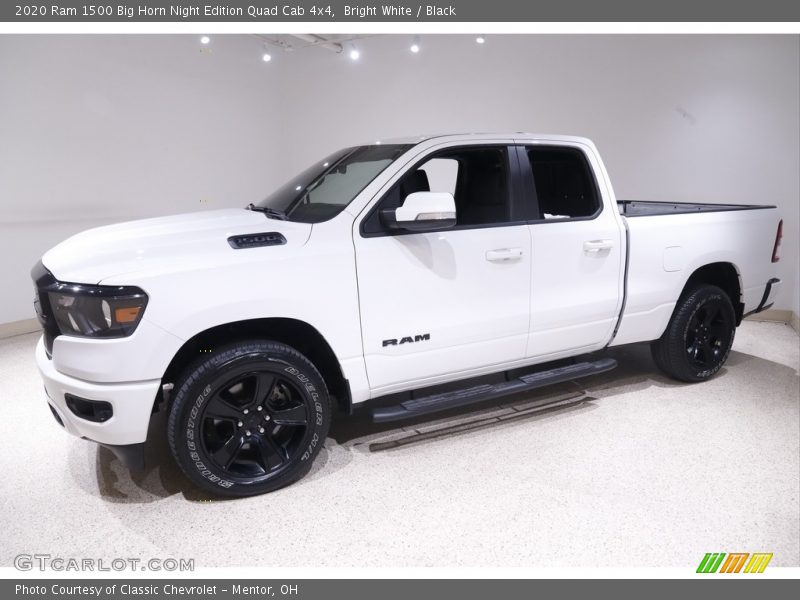 Bright White / Black 2020 Ram 1500 Big Horn Night Edition Quad Cab 4x4