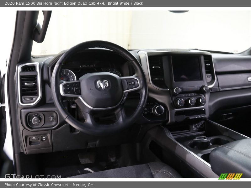 Bright White / Black 2020 Ram 1500 Big Horn Night Edition Quad Cab 4x4