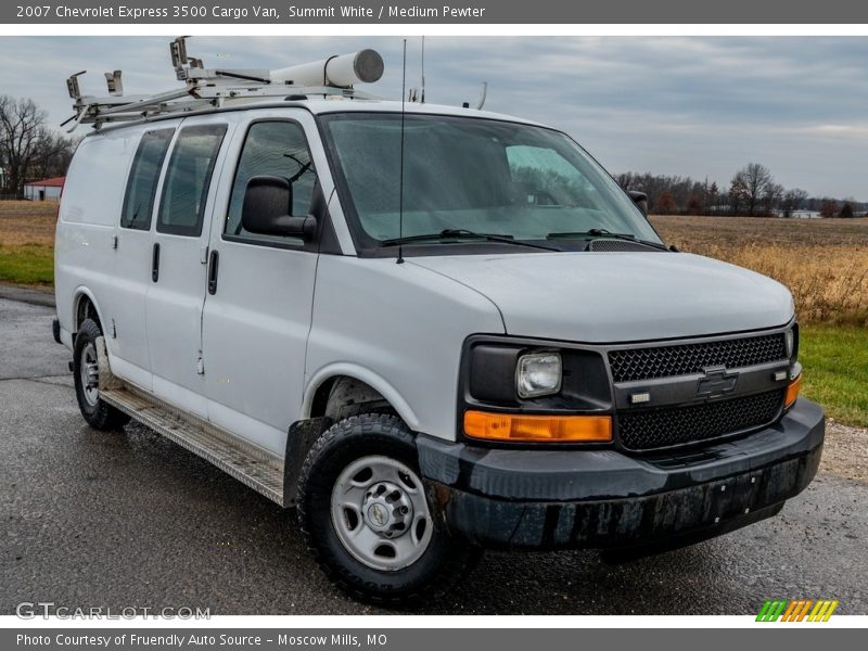 Summit White / Medium Pewter 2007 Chevrolet Express 3500 Cargo Van