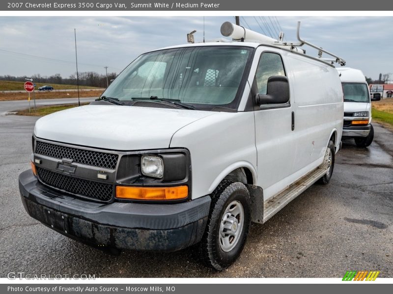 Summit White / Medium Pewter 2007 Chevrolet Express 3500 Cargo Van