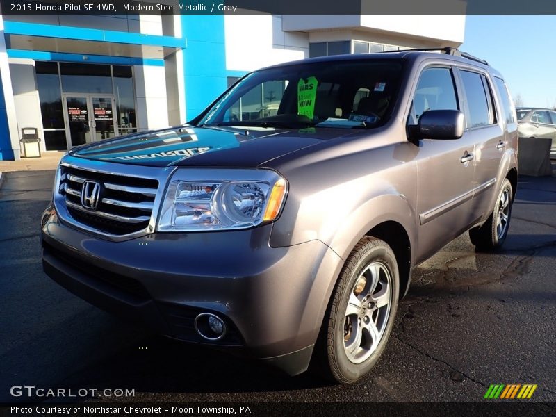 Modern Steel Metallic / Gray 2015 Honda Pilot SE 4WD