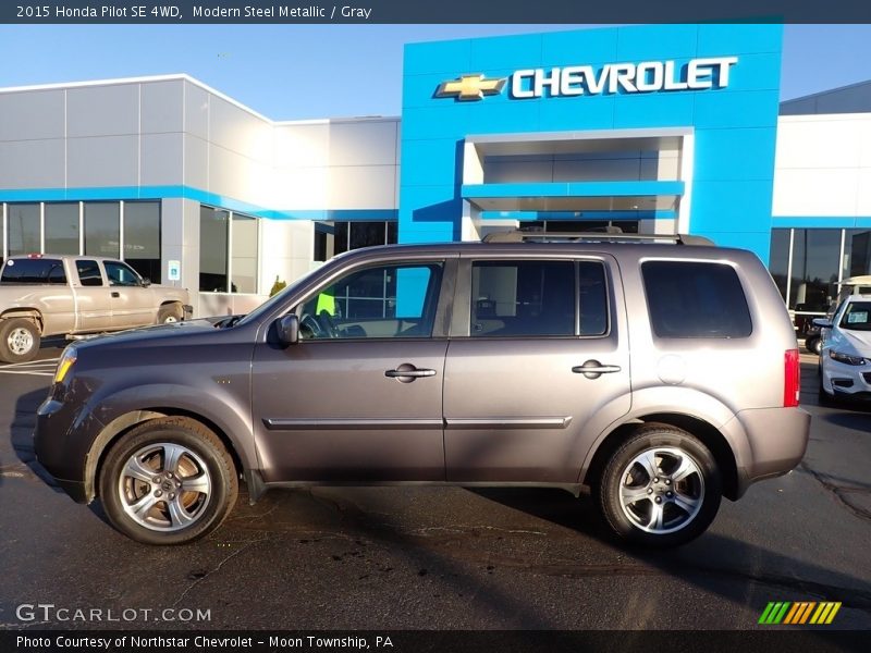 Modern Steel Metallic / Gray 2015 Honda Pilot SE 4WD