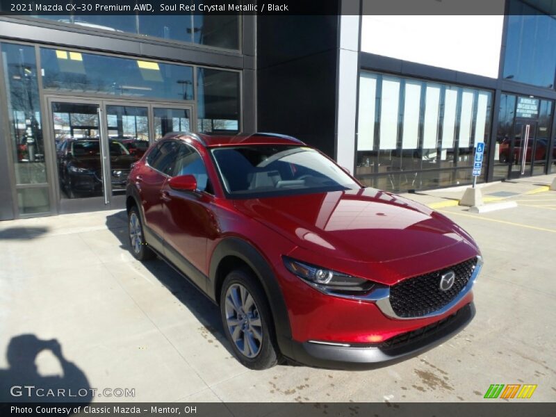 Soul Red Crystal Metallic / Black 2021 Mazda CX-30 Premium AWD