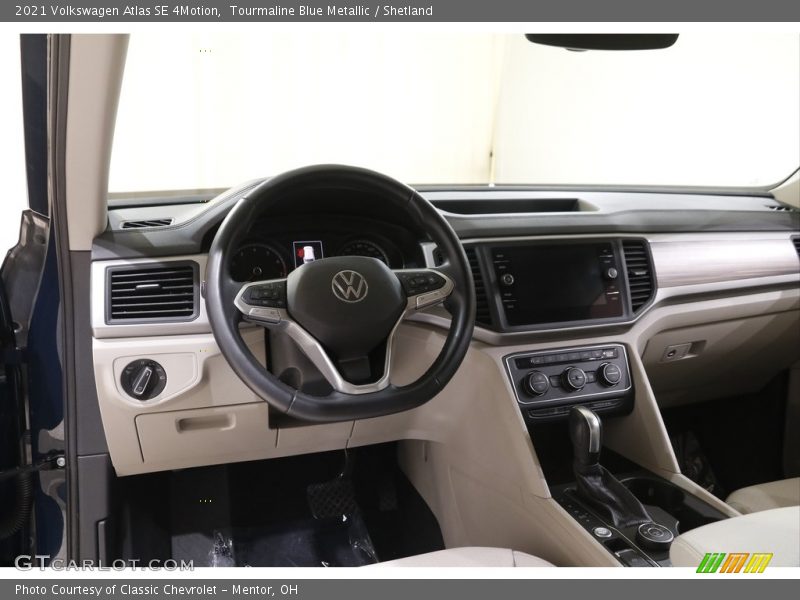 Tourmaline Blue Metallic / Shetland 2021 Volkswagen Atlas SE 4Motion