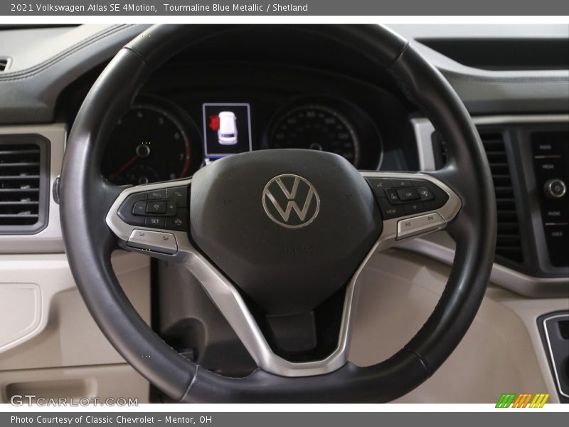 Tourmaline Blue Metallic / Shetland 2021 Volkswagen Atlas SE 4Motion