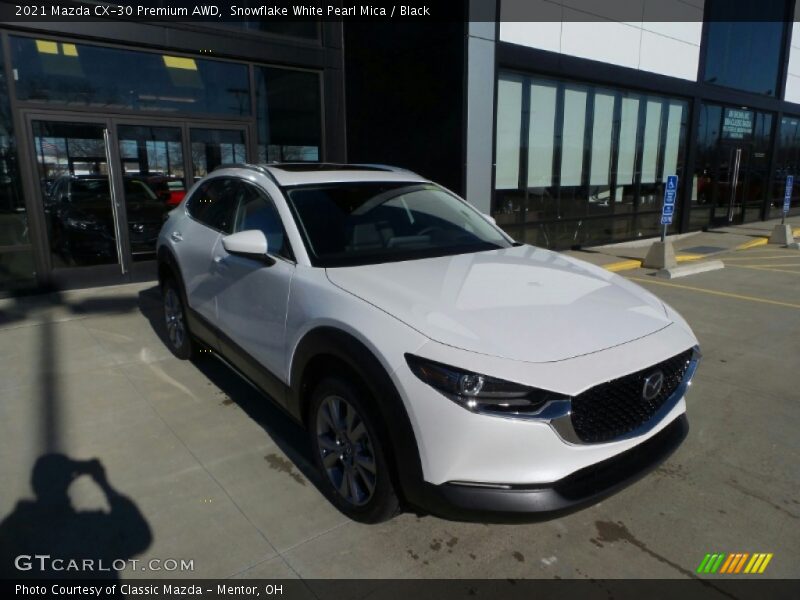 Snowflake White Pearl Mica / Black 2021 Mazda CX-30 Premium AWD