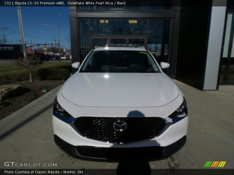 Snowflake White Pearl Mica / Black 2021 Mazda CX-30 Premium AWD