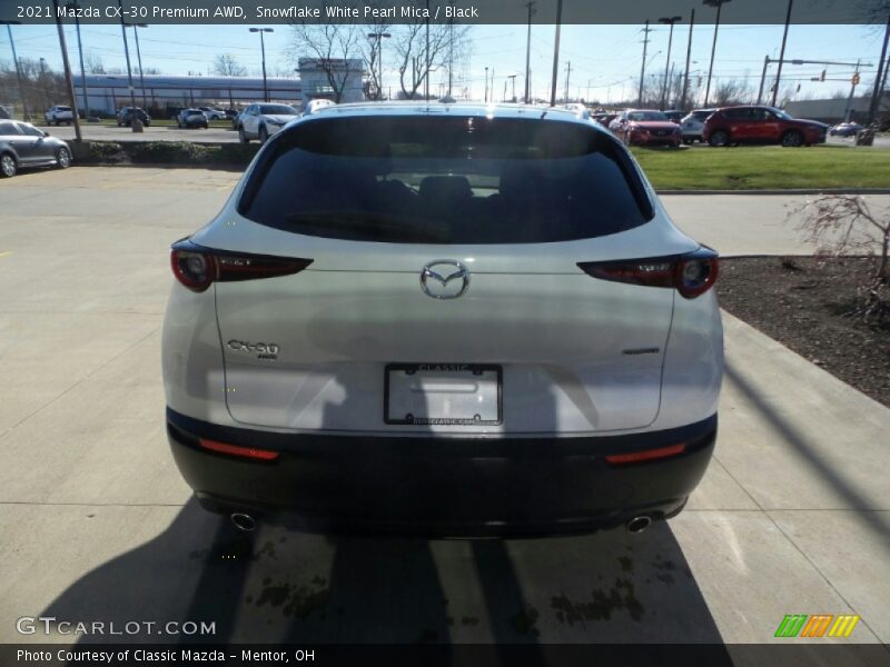 Snowflake White Pearl Mica / Black 2021 Mazda CX-30 Premium AWD