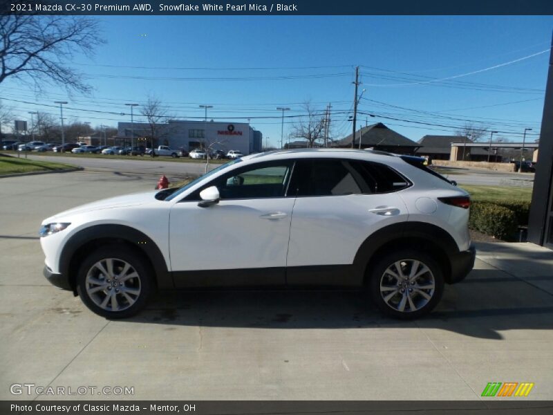 Snowflake White Pearl Mica / Black 2021 Mazda CX-30 Premium AWD