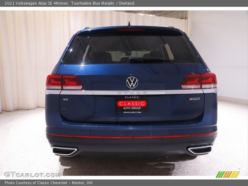 Tourmaline Blue Metallic / Shetland 2021 Volkswagen Atlas SE 4Motion