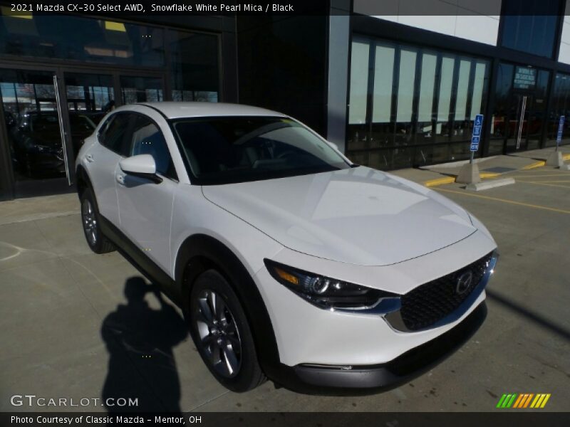 Snowflake White Pearl Mica / Black 2021 Mazda CX-30 Select AWD