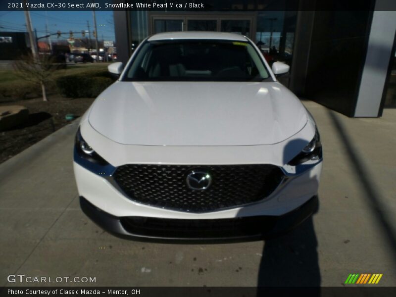 Snowflake White Pearl Mica / Black 2021 Mazda CX-30 Select AWD