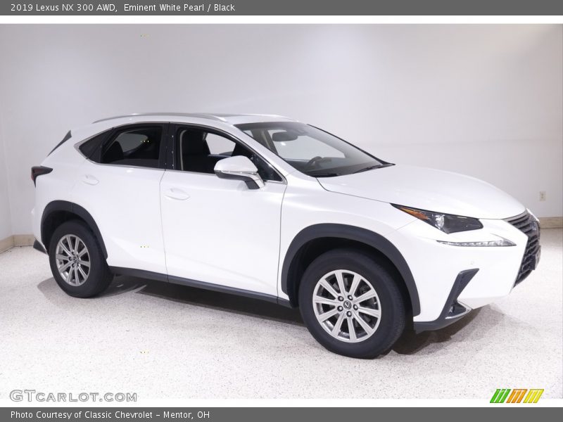 Eminent White Pearl / Black 2019 Lexus NX 300 AWD