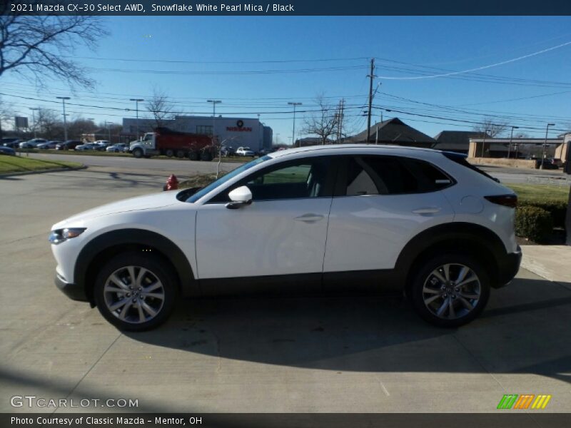 Snowflake White Pearl Mica / Black 2021 Mazda CX-30 Select AWD