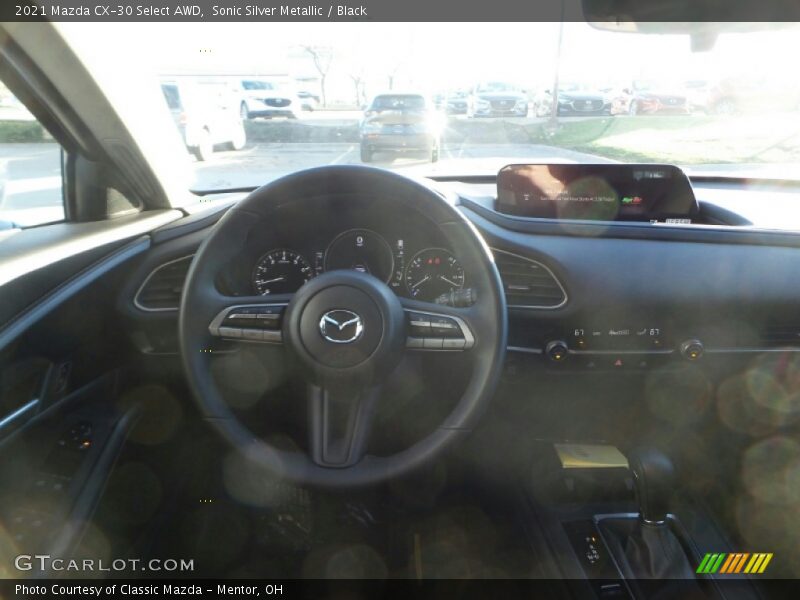 Sonic Silver Metallic / Black 2021 Mazda CX-30 Select AWD