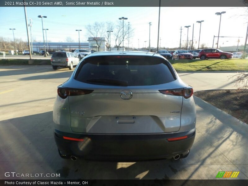 Sonic Silver Metallic / Black 2021 Mazda CX-30 Select AWD