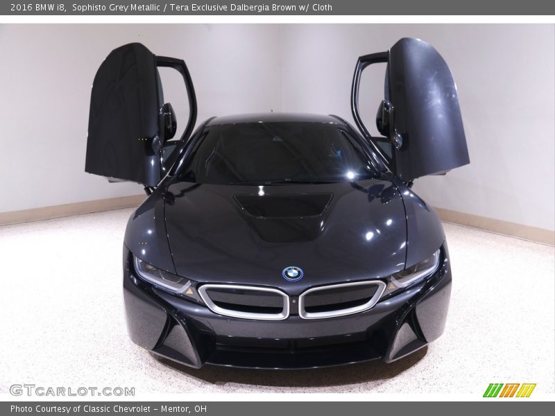 Sophisto Grey Metallic / Tera Exclusive Dalbergia Brown w/ Cloth 2016 BMW i8