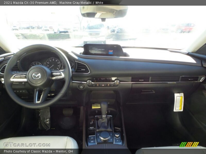 Machine Gray Metallic / White 2021 Mazda CX-30 Premium AWD